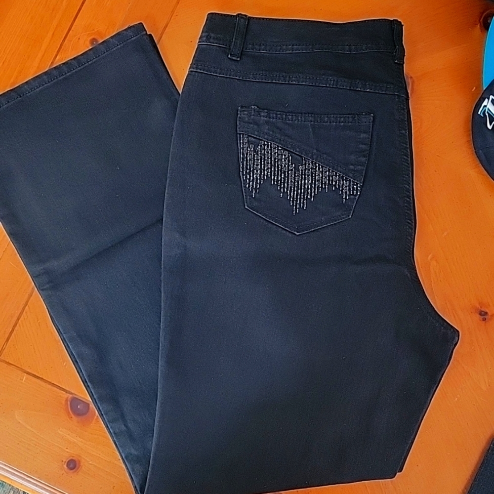 Style and Co. 16W black bootleg Style jeans